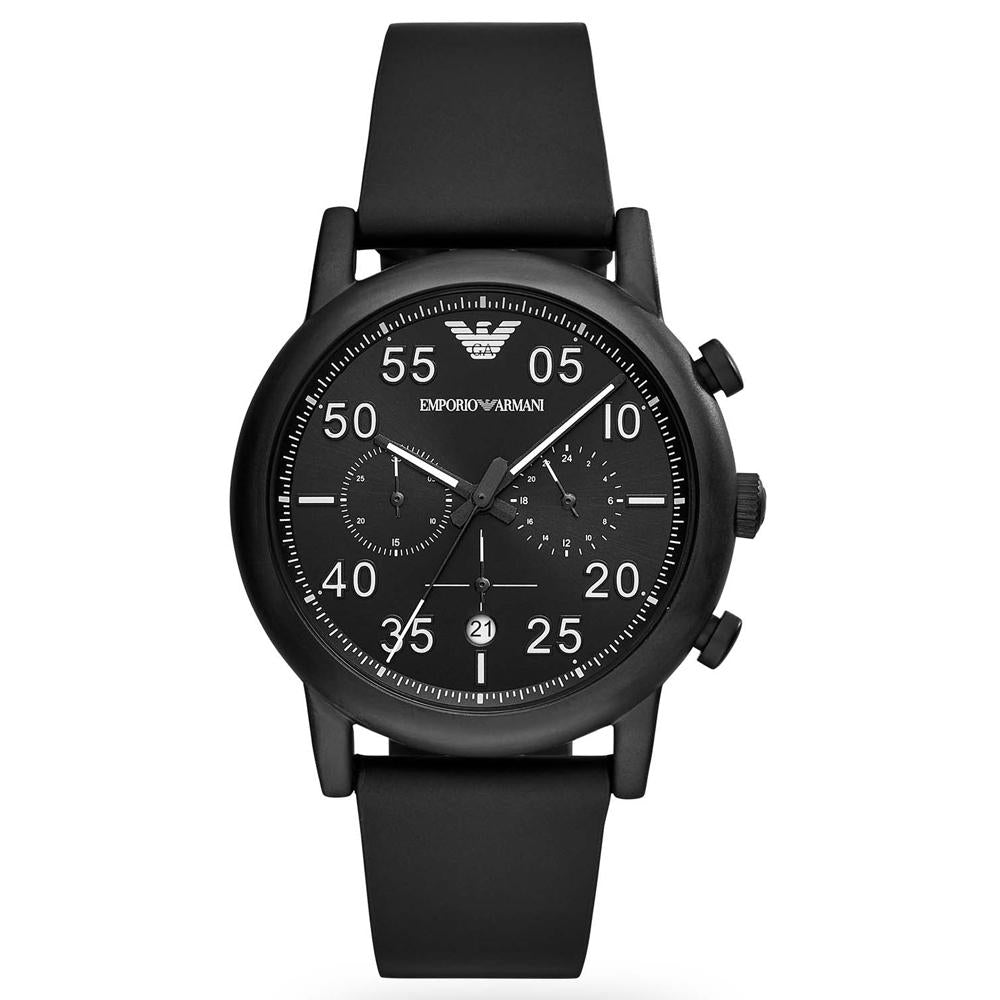 Emporio Armani Men's Luigi Black Chronograph Watch - AR11133